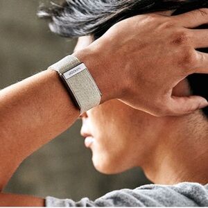 WHOOP 4.0 superknit wrist band in stone